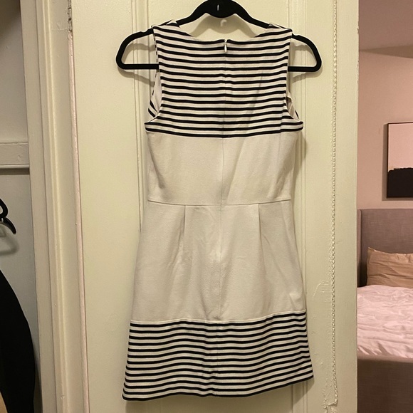 Madewell Striped Verse Dress in Black and White - Picture 5 of 7